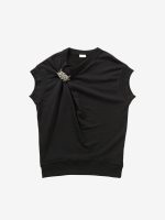 DRIES VAN NOTEN - Women Brooched Sleeveless Sweatshirt - Image 4