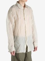 DRIES VAN NOTEN - Men Sheer Textured Button-Up - Image 2