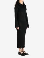 ANN DEMEULEMEESTER - Women High Neck Dropped Shoulder  Knitted Dress - Image 2