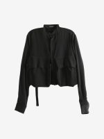 ANN DEMEULEMEESTER - Women Karita Cargo Cropped Shirt - Image 4