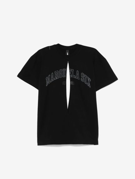MM6 Maison Margiela - Women Short Sleeved Slit T-Shirt