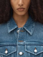 ALEXANDER WANG - Women Bonded Seams Slim Trucker Jacket - Image 4