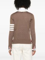 THOM BROWNE - Women Relaxed Fit V Neck Knitwear - Image 3