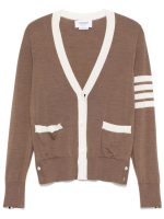 THOM BROWNE - Women Relaxed Fit V Neck Knitwear - Image 5