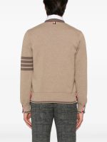 THOM BROWNE - Men Milano Stitch V Neck Knitwear - Image 3