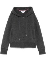 THOM BROWNE - Women Wool Fleece Zip Up Hoodie - Image 5
