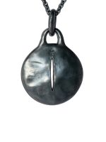 PARTS OF FOUR - Disk Necklace (45mm, Slit, Mega Pavé, KA+DIA) - Image 2