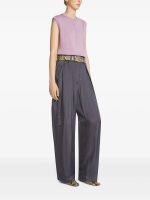 DRIES VAN NOTEN - Women Viscose Workwear Pants - Image 2