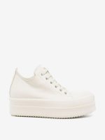 RICK OWENS - Women Leather Mega Bumper Low Sneakers