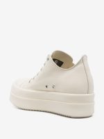 RICK OWENS - Women Leather Mega Bumper Low Sneakers - Image 3