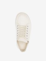 RICK OWENS - Women Leather Mega Bumper Low Sneakers - Image 4