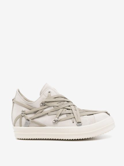 RICK OWENS - Men Scarpe In Pelle - Megalaced Low Sneaks