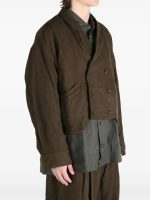 ZIGGY CHEN - Men Double Breasted Cropped Jacket - Image 2