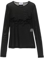 JEAN PAUL GAULTIER - Women Flock "Tattoo Ruban" Mesh Long Sleeved Top - Image 5