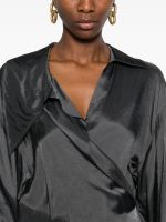 DRIES VAN NOTEN - Women Viscose Tied Blouse - Image 4