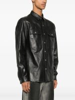 RICK OWENS - Men Leather Outershirt - Image 2