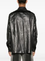 RICK OWENS - Men Leather Outershirt - Image 3