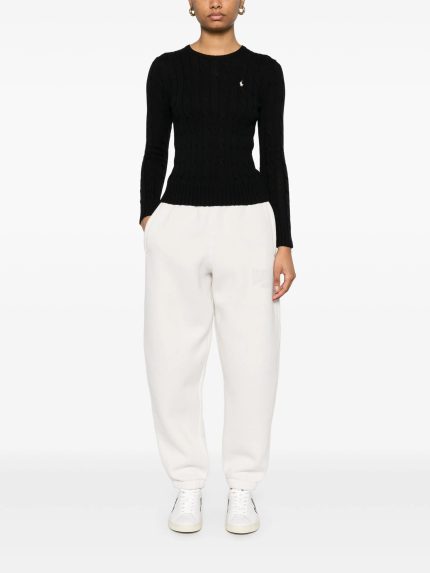 POLO RALPH LAUREN - Women Cable Knit Cotton Crewneck Sweater