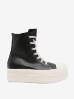 RICK OWENS - Women Leather Mega Bumper Sneaks