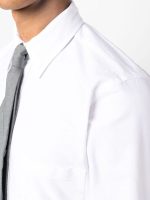 THOM BROWNE - Men Classic Oxford Shirt With Grosgrain Placket - Image 4