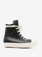 RICK OWENS - Men Leather High Top Sneakers