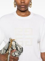 GIVENCHY - Women Short Sleeve 4G Crewneck Sweater - Image 4