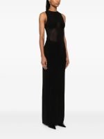 JEAN PAUL GAULTIER - Women With Covered Cup Detail Light Jersey Long Dress - Image 2