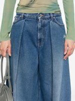 JEAN PAUL GAULTIER - Women Topstitched Detail Denim - Image 4