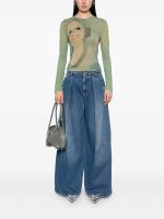 JEAN PAUL GAULTIER - Women Topstitched Detail Denim