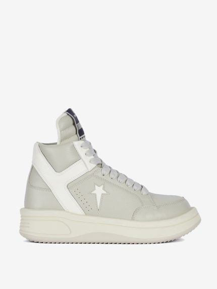 RICK OWENS DRKSHDW X CONVERSE - Leather Mid Turbowpn Sneaker