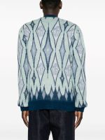AMIRI Men Argyle Mohair Cardigan - Image 2