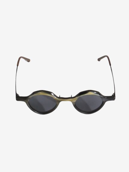 RIGARDS - Marble Effect Matte Horn Titanium Sunglasses