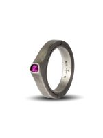 PARTS OF FOUR - Sistema Ring (Terrestrial Surfaced, Expanded, 0.1 CT, Ruby Slice, 4mm, DA+RUB) - Image 3