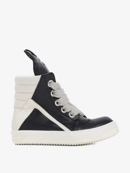 RICK OWENS - Men Leather Jumbolace Geobaskets