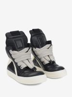 RICK OWENS - Men Leather Jumbolace Geobaskets - Image 2
