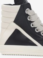 RICK OWENS - Men Leather Jumbolace Geobaskets - Image 3