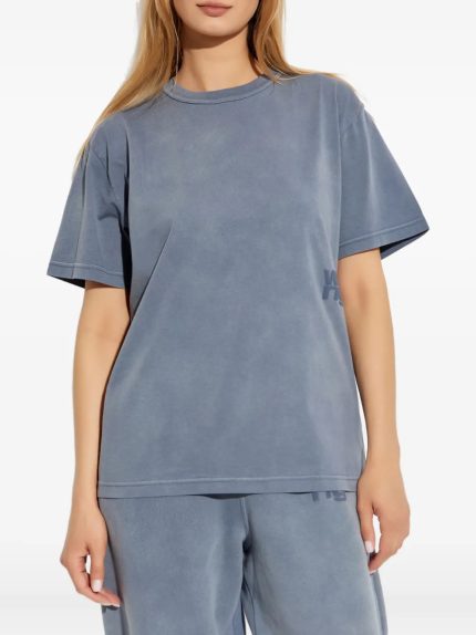 T BY ALEXANDER WANG - Women Essential Jersey Puff Logo Short Sleeve Tee