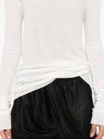 RICK OWENS - Women Rib LS T-Shirt - Image 4