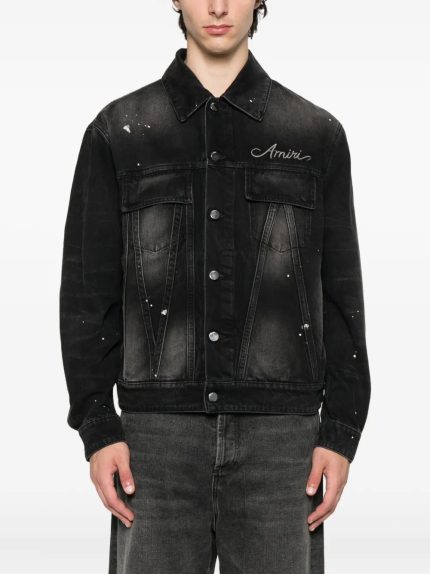 AMIRI - Men Bleach Bandana OS Denim Jacket
