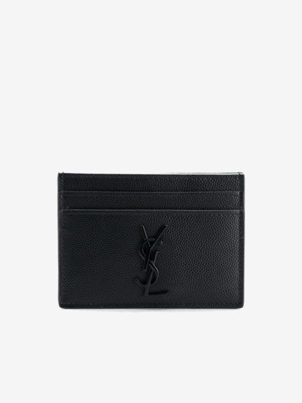 SAINT LAURENT - Men Logo Monogram Card Holder