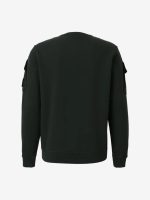 STONE ISLAND - Men Solid Color Arm Patch Sweatshirt - Image 2