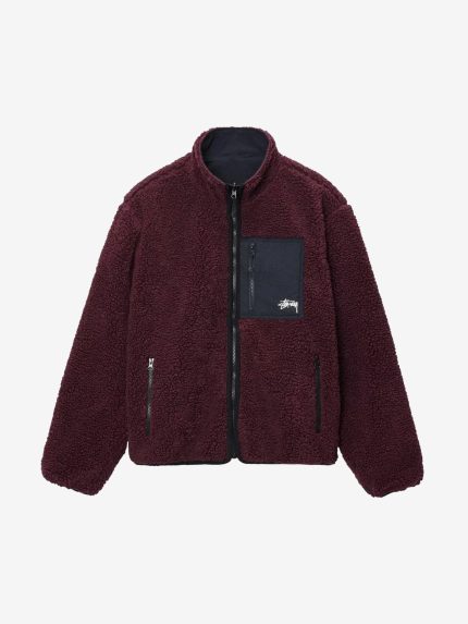 STUSSY - Men Sherpa Reversible Jacket