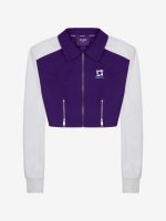 TEAM WANG X CHUANG ASIA - Women Pointed Flat-collar Cropped Baseball Jacket