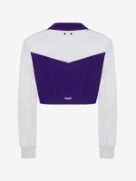TEAM WANG X CHUANG ASIA - Women Pointed Flat-collar Cropped Baseball Jacket - Image 2