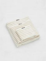 TEKLA - Striped Organic Cotton Terry Hand Towel 20x35''