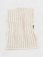 TEKLA - Striped Organic Cotton Terry Hand Towel 20x35'' - Image 2