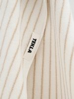 TEKLA - Striped Organic Cotton Terry Hand Towel 20x35'' - Image 5