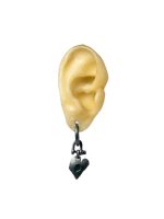 PARTS OF FOUR - Jazz's Solid Heart Earring (Extra Small, 0.1 CT, Blue Diamond Slabs, KA+BDIA) - Image 5