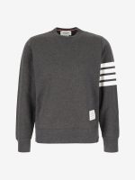 THOM BROWNE - Men Classic Sweatshirt In Classic Loopback W/ Engineered 4 Bar