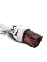 PARTS OF FOUR - Talisman Necklace SPECIMEN (50cm, Brace-Held, Healed, Rubellite, PA+RBL) - Image 2